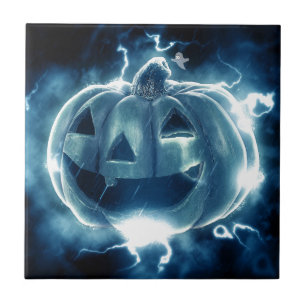 Spooky Jack-o-Lantern Fliese