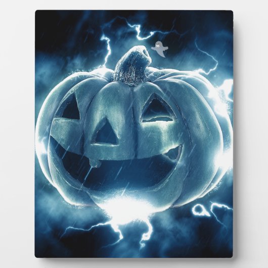 Spooky Jack-o-Lantern Fotoplatte (Vorderseite)