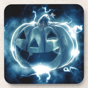 Spooky Jack-o-Lantern Getränkeuntersetzer
