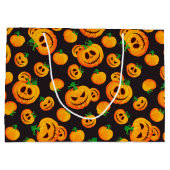 Spooky Jack-O-Lantern Halloween-Geschenktasche Große Geschenktüte (Rückseite)
