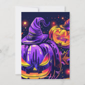 Spooky-Jack-O-Lantern-Halloween-Party Einladung (Rückseite)