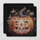 Spooky Jack O’Lantern Halloween-Party Einladung (Vorne/Hinten)