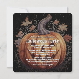 Spooky Jack O’Lantern Halloween-Party Einladung