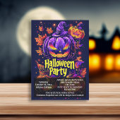 Spooky-Jack-O-Lantern-Halloween-Party Einladung