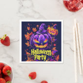 Spooky-Jack-O-Lantern-Halloween-Party Serviette (Beispiel)