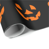 Spooky Jack-O' Lantern Halloween Wrapping Paper Geschenkpapier (Rolleneckpunkt)