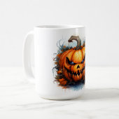 Spooky Jack-O-Lantern Kaffeetasse (Vorderseite Links)