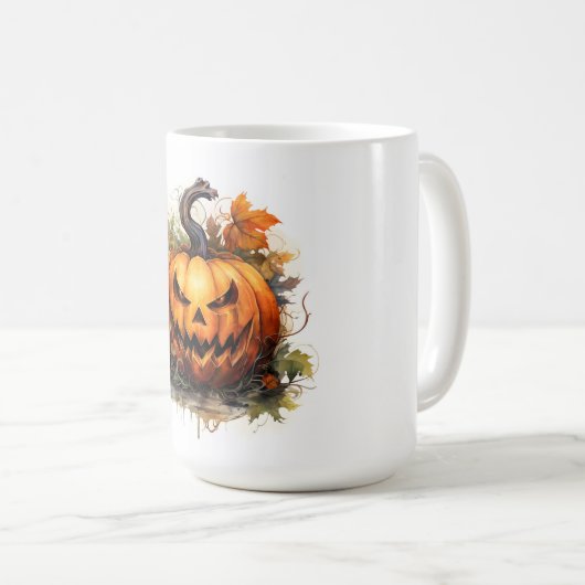 Spooky Jack-O-Lantern Kaffeetasse (VorderseiteRechts)
