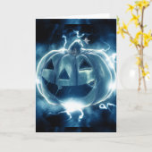 Spooky Jack-o-Lantern Karte (Gelbe Blume)