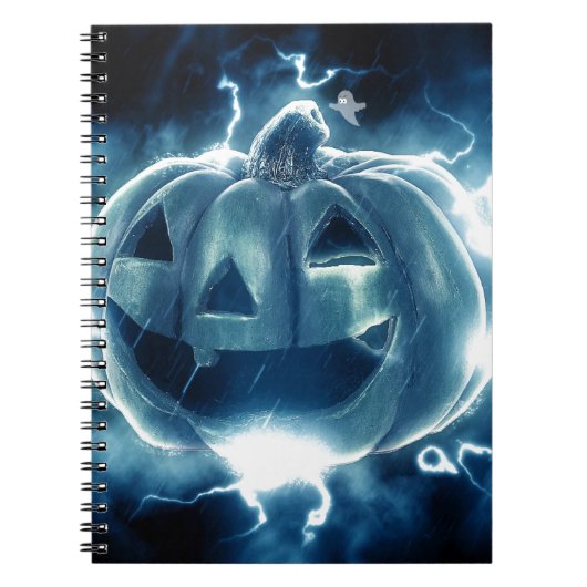 Spooky Jack-o-Lantern Notizblock (Vorderseite)