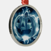 Spooky Jack-o-Lantern Ornament Aus Metall (Rechts)