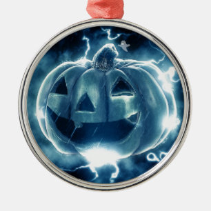 Spooky Jack-o-Lantern Ornament Aus Metall