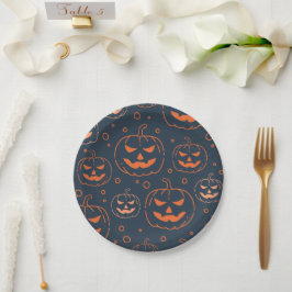SPOOKY JACK-O-LANTERN PUMPKIN HALLOWEEN-PARTY PAPPTELLER