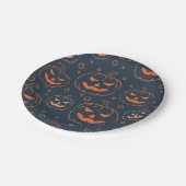 SPOOKY JACK-O-LANTERN PUMPKIN HALLOWEEN-PARTY PAPPTELLER (Schrägansicht)