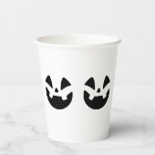 Spooky Jack-o'-Lantern Silhouette Halloween-Tasse Pappbecher (Rückseite)