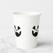 Spooky Jack-o'-Lantern Silhouette Halloween-Tasse Pappbecher (Rechts)