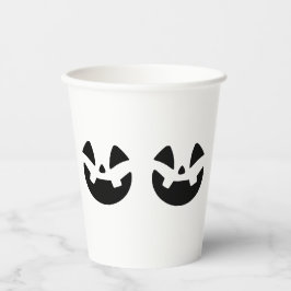 Spooky Jack-o'-Lantern Silhouette Halloween-Tasse Pappbecher