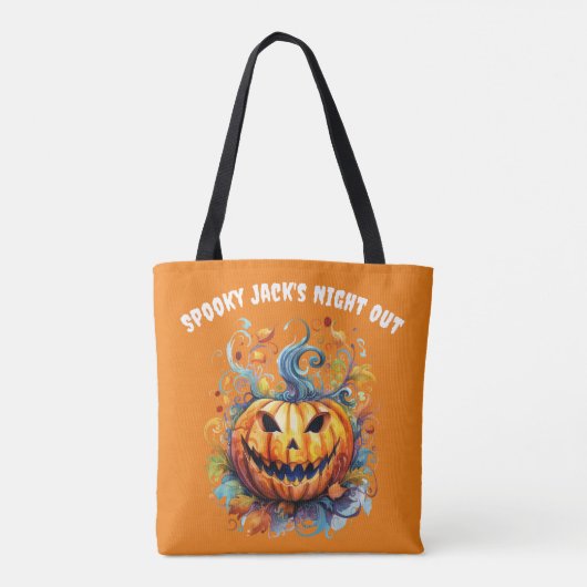 Spooky Jack-O-Lantern Tasche (Rückseite)