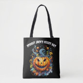Spooky Jack-O-Lantern Tasche (Vorderseite)