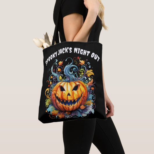 Spooky Jack-O-Lantern Tasche (Von Nahem)