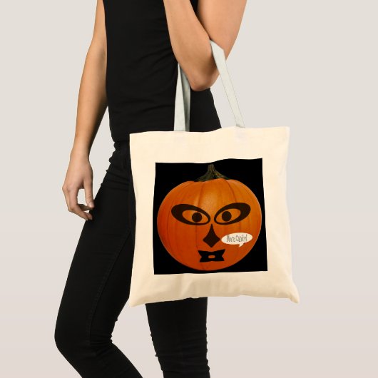Spooky Jack-O-Lantern Trick oder Treattote Tasche (Vorderseite (Produkt))
