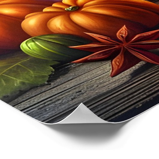 Spooky Jack-O-Lanterns mit Gnome, Schädel und Fled Poster (Ecke)