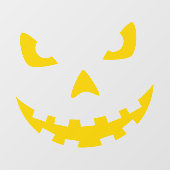 Spooky Jack-o-Laterne-Gesicht Fensteraufkleber (Blatt)