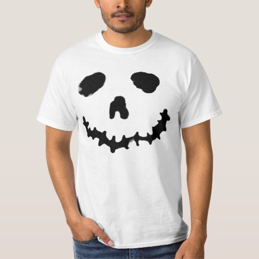 Spooky Jack-o-Laterne Ghost-Gesicht Shirt (Vorderseite)