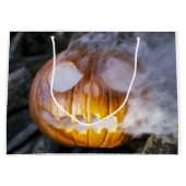 Spooky Jack-o-Laterne Große Geschenktüte (Vorderseite)