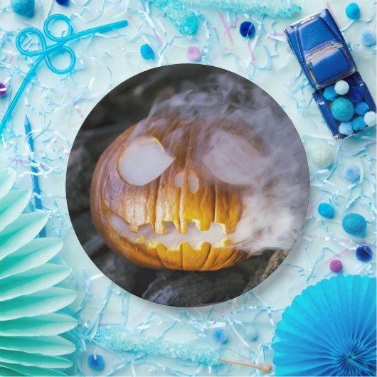 Spooky Jack-o-Laterne Pappteller (Party)