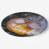 Spooky Jack-o-Laterne Pappteller (Schrägansicht)