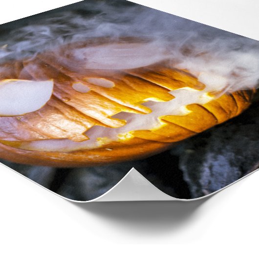Spooky Jack-o-Laterne Poster (Ecke)