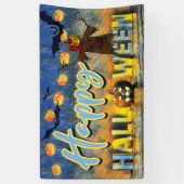 Spooky Jack-o''lantern Scarecrow Happy Halloween Banner (Vertikal)