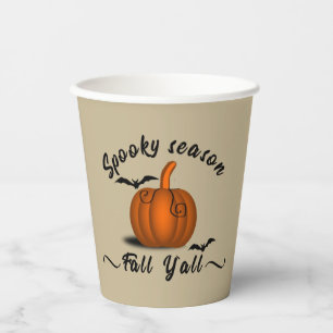Spooky Jahreszeit Herbst Pappbecher
