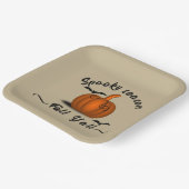 Spooky Jahreszeit Herbst Pappteller (Gewinkelt)