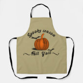 Spooky Jahreszeit Herbst Schürze (Vorderseite)