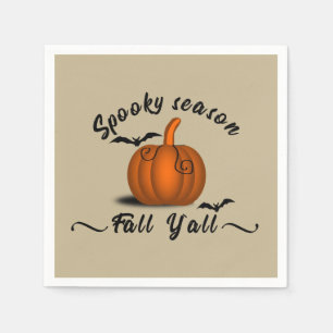 Spooky Jahreszeit Herbst Serviette