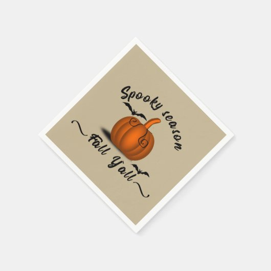 Spooky Jahreszeit Herbst Serviette (Ecke)