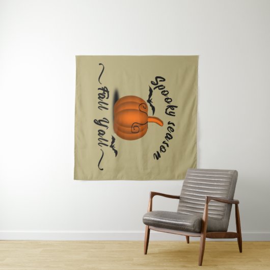 Spooky Jahreszeit Herbst Wandteppich (Beispiel (Horizontal))