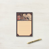 Spooky Japanisches Skeleton Monster Post-it Klebezettel (Auf Schreibtisch)