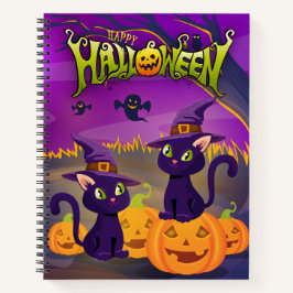 Spooky Kätzchen Sketch Book Notizblock