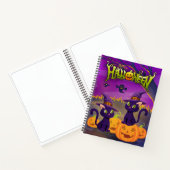 Spooky Kätzchen Sketch Book Notizblock (Innenseite)