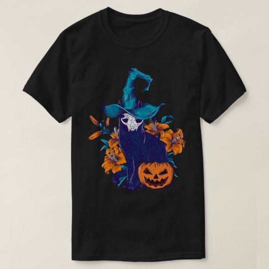 Spooky Katze 2 T-Shirt (Design vorne)