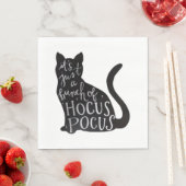 Spooky-Katze Serviette (Beispiel)