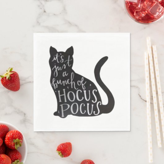 Spooky-Katze Serviette (Beispiel)