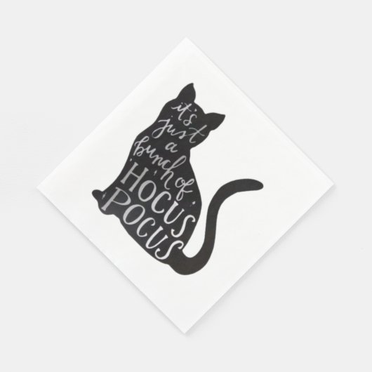 Spooky-Katze Serviette (Ecke)