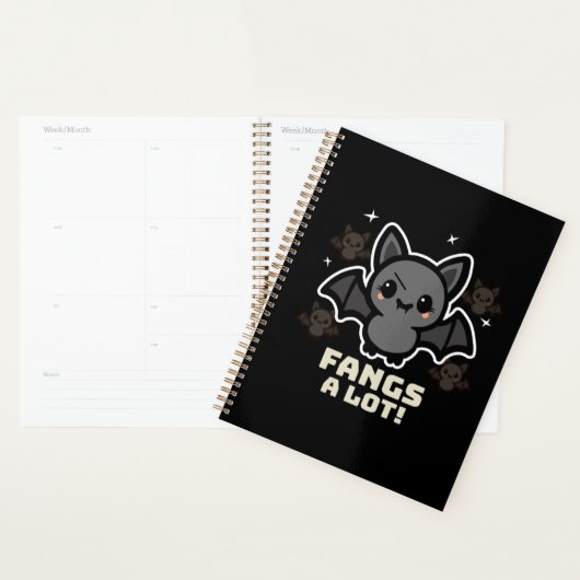 Spooky Kawaii Bat Halloween Planner Planer (Anzeige)