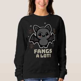 Spooky Kawaii Bat Halloween Women's Sweatshirt