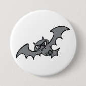 Spooky Kawaii Evil Vampire Bat Button (Vorderseite)