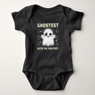 Spooky Kawaii Ghost Halloween Baby. Bodysuit Baby Strampler